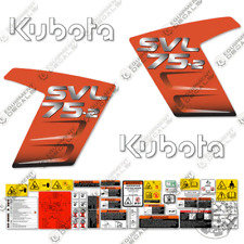 Fits Kubota SVL 75-2 Decal Kit Skid Steer - NEW STYLE LOGOS - 7 YEAR 3M VINYL