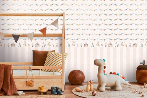 Papier peint avec des fanions - papier,