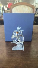 Couple of Swarovski Crystal Parakeets