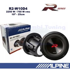 Subwoofer ALPINE R2-W10D4 10" 25Cm 2250W 750Wrms Double Bobine 4+4 Ohm