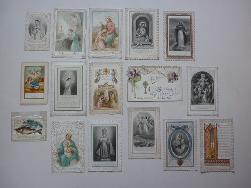 Lot images pieuses canivet - d',
