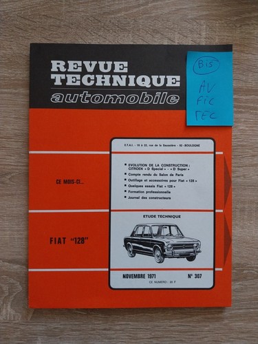 Revue technique fiat 128 1100 - 128,