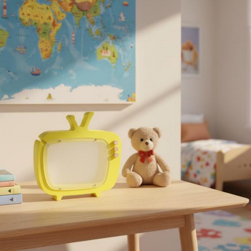 Tirelire télévision bois - télévision,