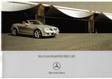 Mercedes-Benz SLK Specifications 2006 UK Market Brochure 200K, 280, 350 & AMG 55