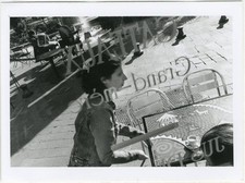 Café Bar Servant Cours Julien Marseille circa 1990 film photo