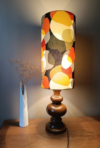 Lampe poser bois vintage - à,