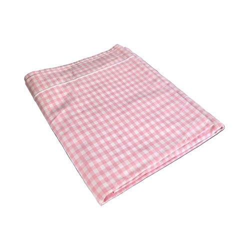 Pièce tissu vichy rose - tissu,