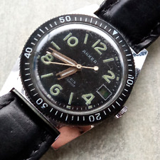 ANKER Skin Diver Manual Wind Vintage 36mm Swiss Movement By CAUNY