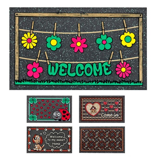 Tapis entrée caoutchouc - tapis, en