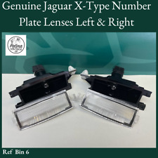 Genuine Jaguar X-Type Number Plate Lenses Left & Right C2S49887 C2S49889