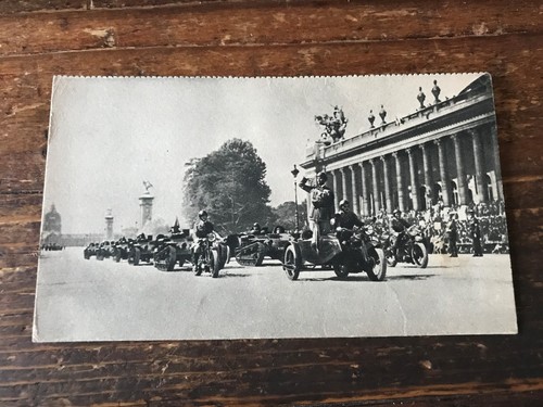 Carte postale ancienne moto - carte, de