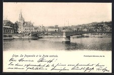 CPA Liége, La Passerelle et