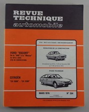 Repair Manual Revue Technique Ford Escort 940 / Citroen CX 2000 - 2200 1976