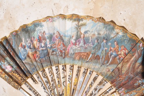Eventail ancien xviii - eventail,