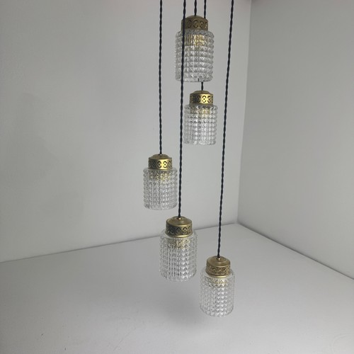Ancien lustre cascade feux - lustre,