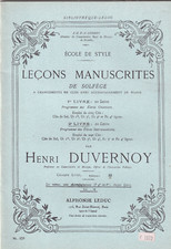 Lecons Manuscrites De Solfege