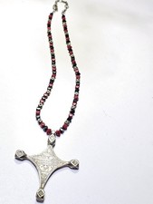 Magnifique Collier Chaîne Touareg Ethnique Scooter Paris Rare