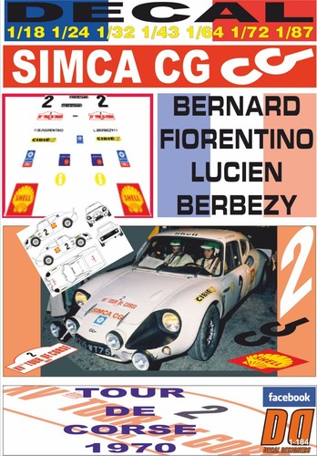Decal simca 2200 proto - 2200,