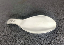 Antique hallmarked solid silver English teaspoon.