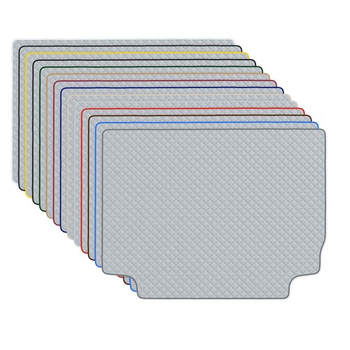 Gris cuir artificiel tapis - gris,