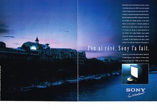 ADVERTISING 1991 SONY TV (2 pages)