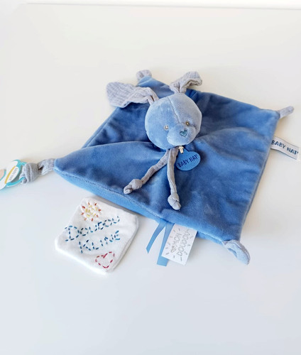 Mon doudou plat carré lapin - doudou,