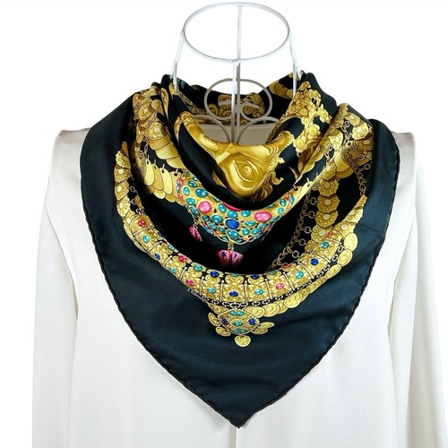 Foulard vintage soie hermes - soie,