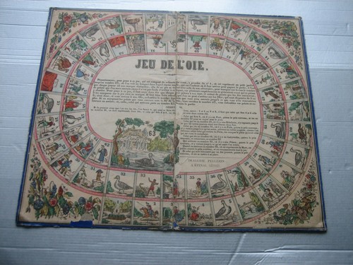 Ancien plateau jeu oie - plateau,