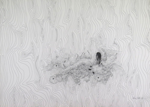 Dessin abstrait surréaliste - abstrait,