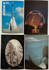 4 ESA POSTCARDS EUROPEAN SPACE