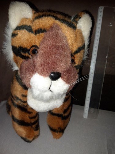 Doudou peluche tigre assis - f1/,