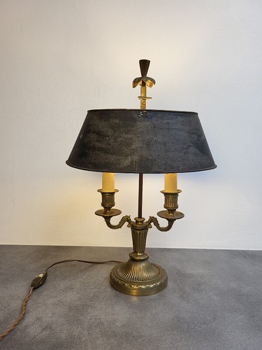 Lampe bouillote bronze abat - lampe,