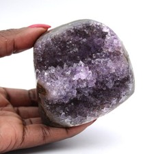Géode Améthyste Brésilienne : Décoration et Minéralogie 335gr 65mm Brésil