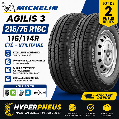 Lot pneus michelin agilis - 2,