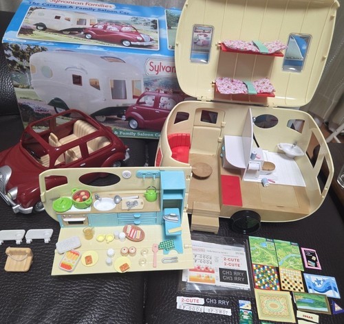 Sylvanian families caravan and - families,