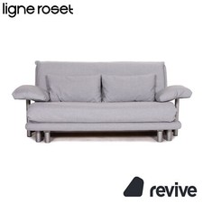 Ligne Roset Multy Tissu Canapé Convertible Gris Fonction Lit