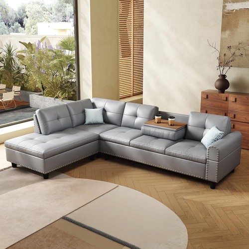Midcentury gray faux - midcentury,
