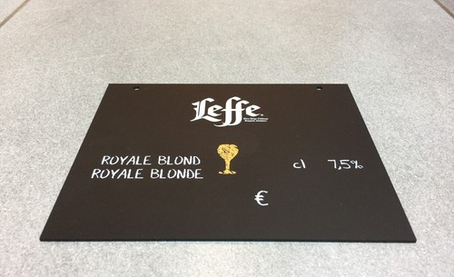 Plaque pvc noire biere belge - pvc,