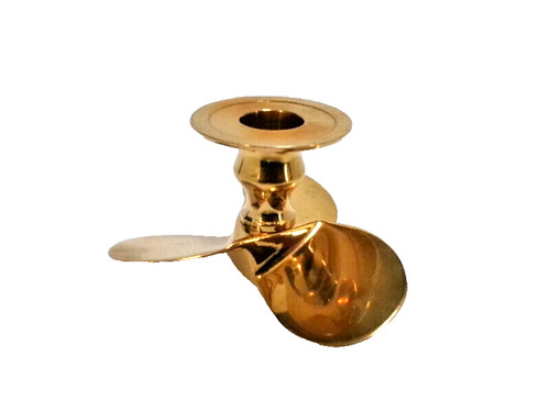 Brass candle holder boat - candle, "boat