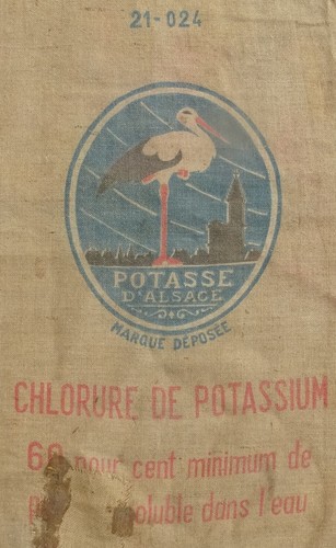 Ancien sac toile - de, jute