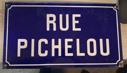 Rue pichelou plaque nom de - -,