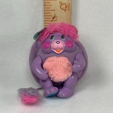 Vintage Mattel Mini Pocket Popples Purple Pink Doll Pretty Bit Posable Toy