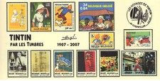 FRANCE 2007 FDC carte TINTIN