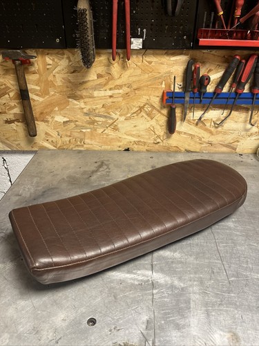 Selle marron café racer - selle,