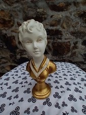 Jeune homme buste en plâtre