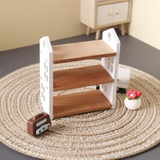 Bibliothèque de maison de poupée en bois, échelle 1:12, bibliothèque pour