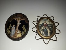 LOT DE 2 CADRES ICONES RELIGIEUSES 