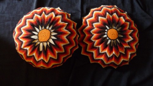 Ancien coussins au crochet - 2,