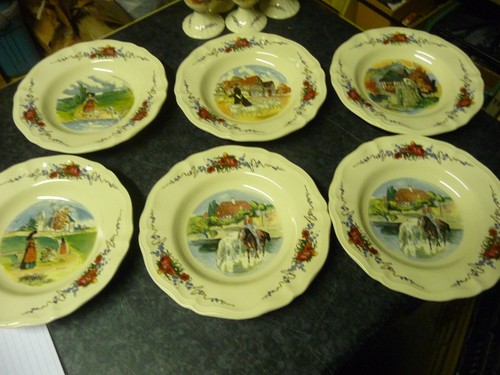 Lot assiettes creuses - 6,