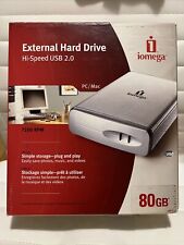 IOMEGA  External  Hard Drive 80GB USB Hi-Speed 2.0 for PC/Mac Open Box!